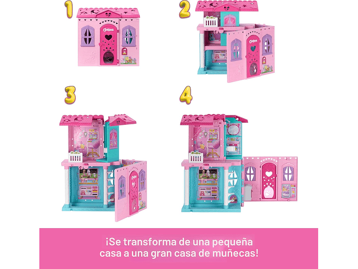  Barbie Chelsea - Casa de muñecas de juguete con más 4