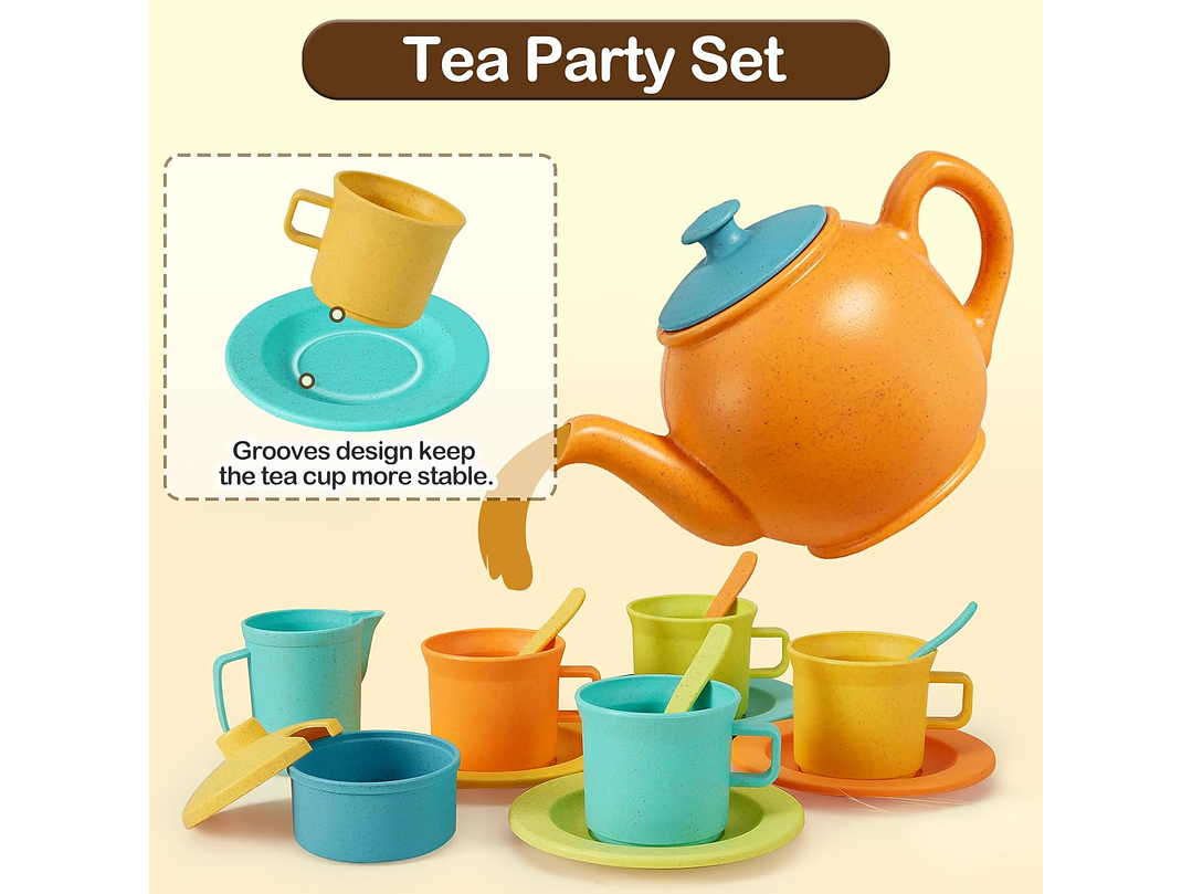 Buyger Accesorios De Cocina Y Juego De Té Para Niños 2