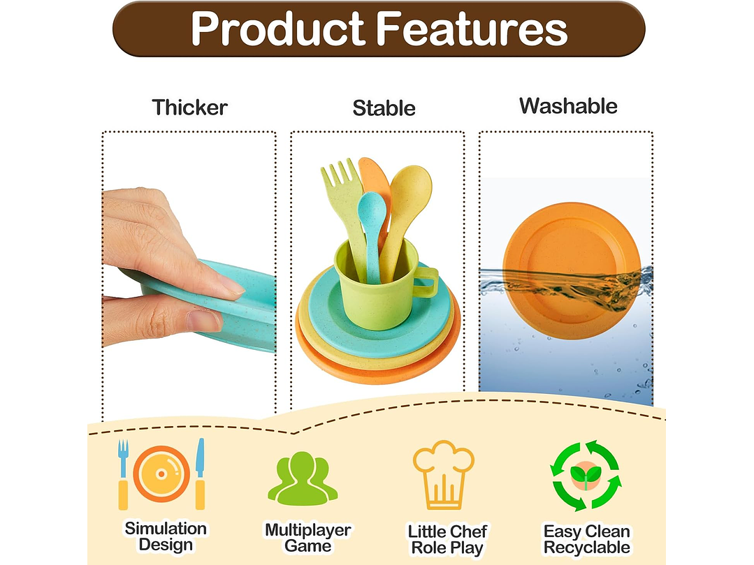 Buyger Accesorios De Cocina Y Juego De Té Para Niños 5