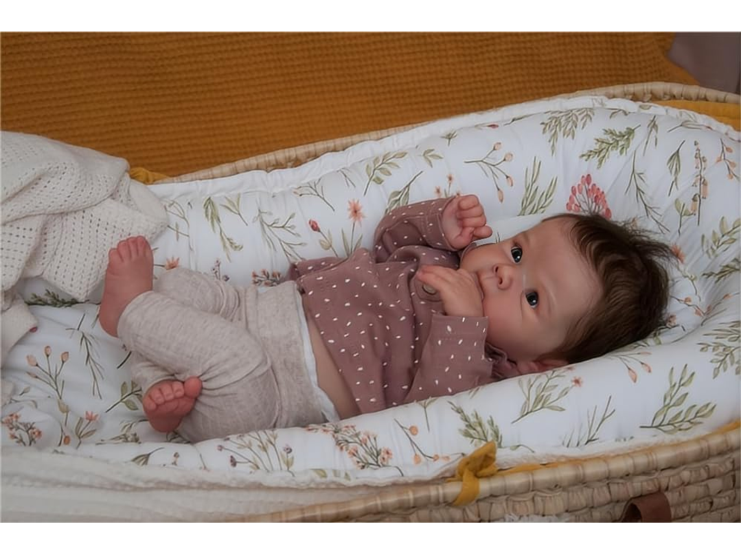 Anano Muñeca Reborn De Silicona Suave 45Cm 4