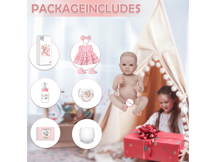 KSBD Muñecas de bebé Reborn realistas, de 20 6