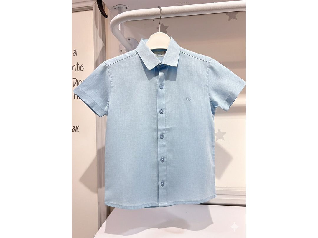 Camsa Lino Celeste 2
