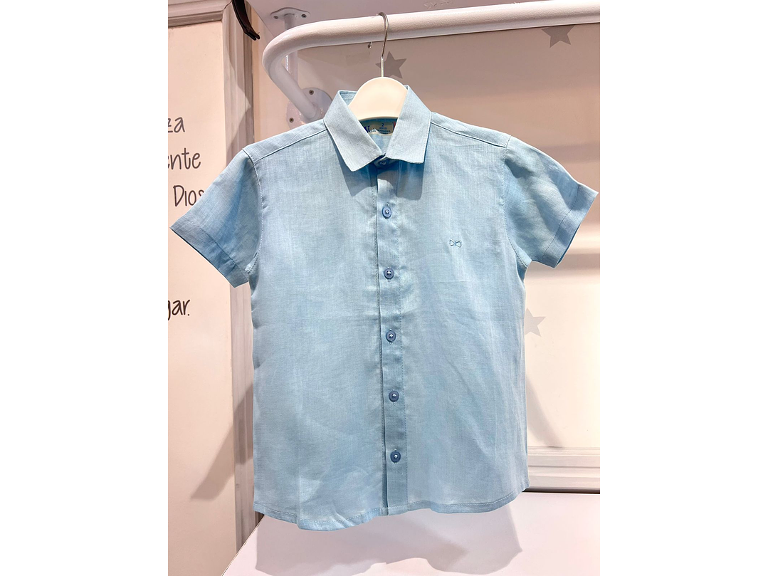 Camsa Lino Celeste 3