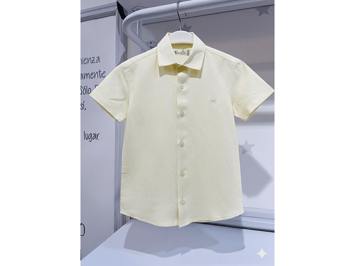 Camisa Lino Amarilla 1