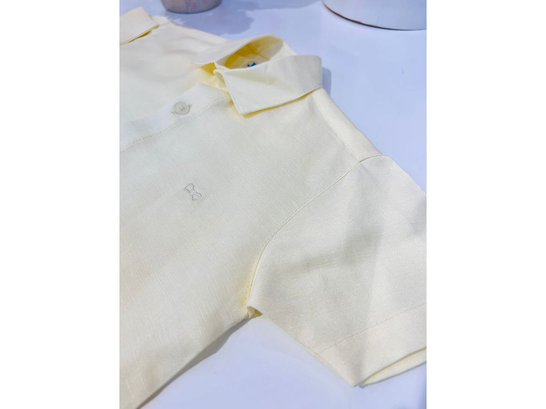 Camisa Lino Amarilla 2
