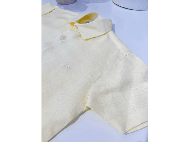 Camisa Lino Amarilla 2