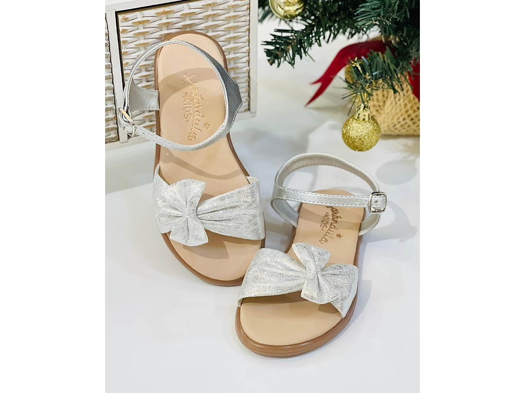 Sandalia Plata Lazo 2