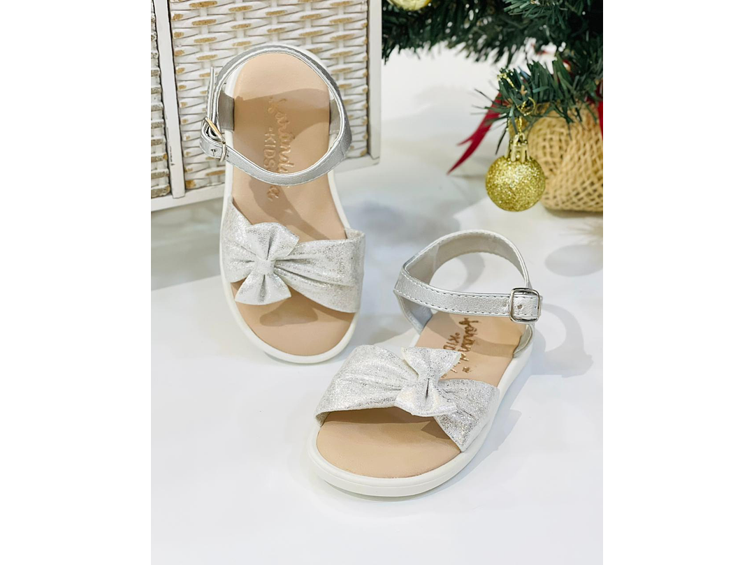 Sandalia Plata Lazo 1