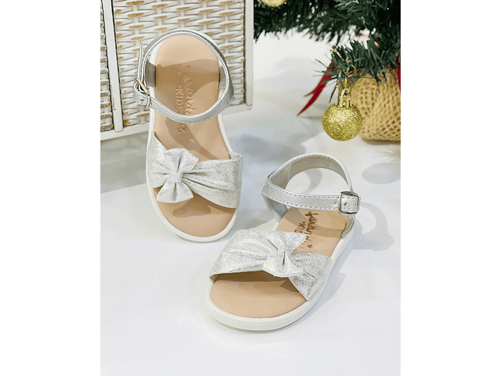 Sandalia Plata Lazo 1