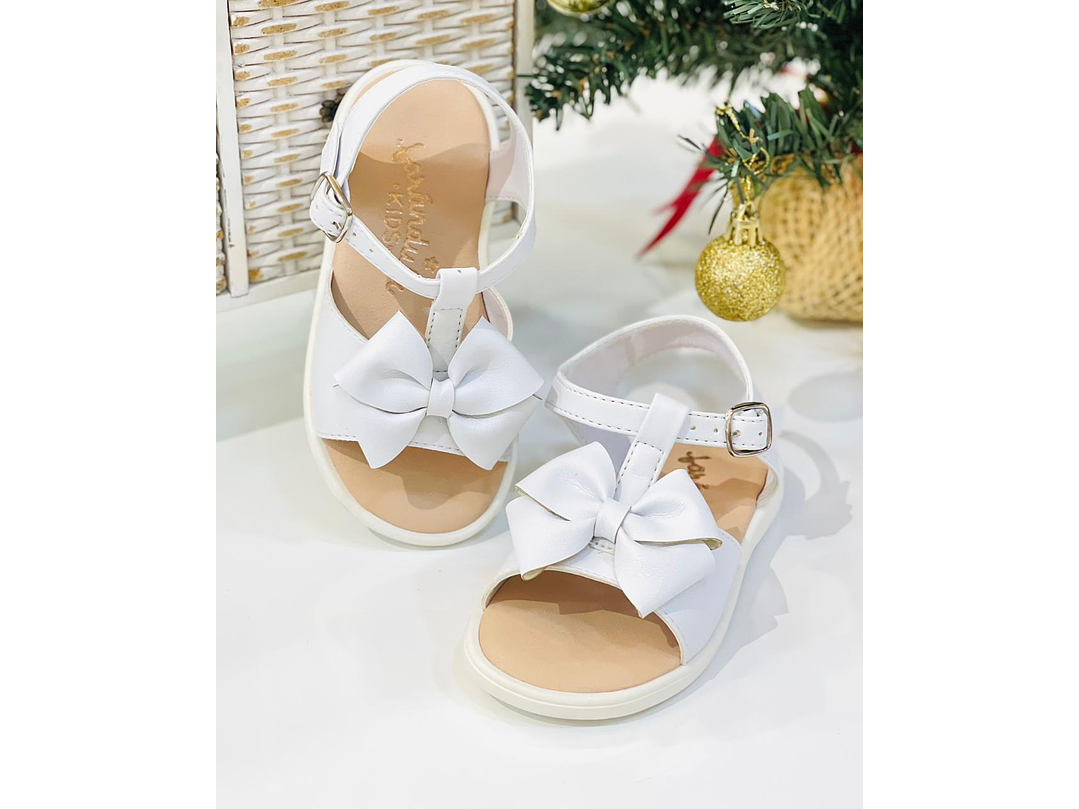 Sandalia Lazo Blanco 1