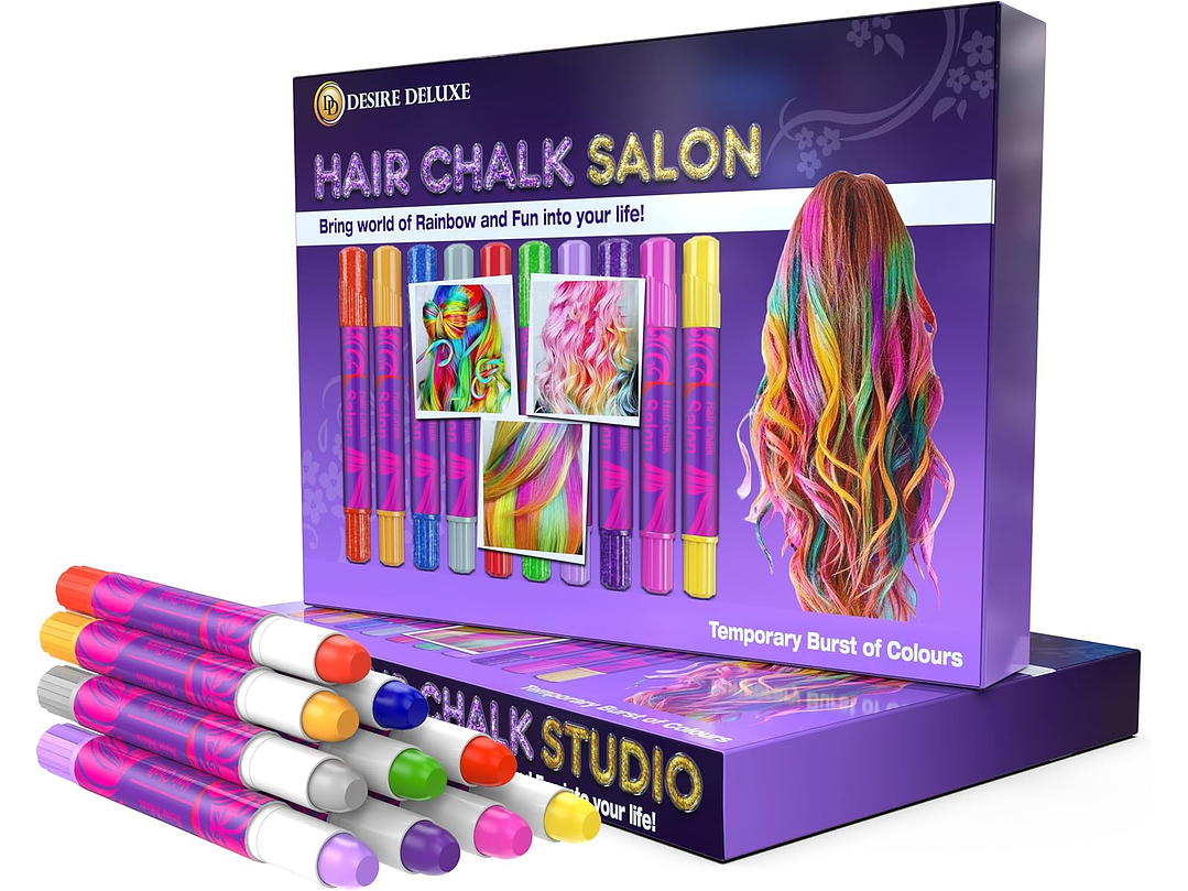 Desire Deluxe - Regalos para niñas, 10 bolígrafos de colores temporales, no tóxicos, fáciles 1