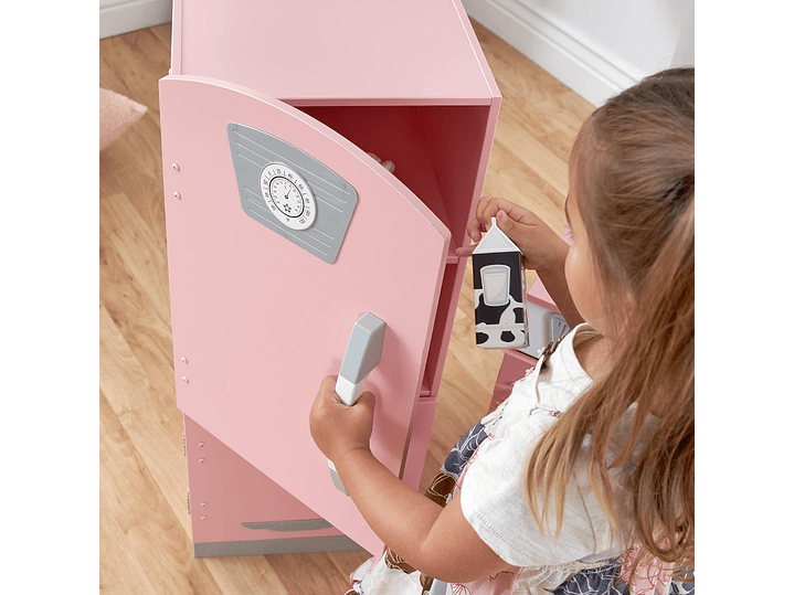  KidKraft Cocina y refrigerador rosado retro, Rosado 2