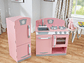  KidKraft Cocina y refrigerador rosado retro, Rosado - Miniatura 3