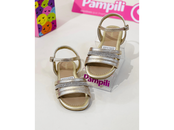 Sandalia  Pampili  Dorado 1