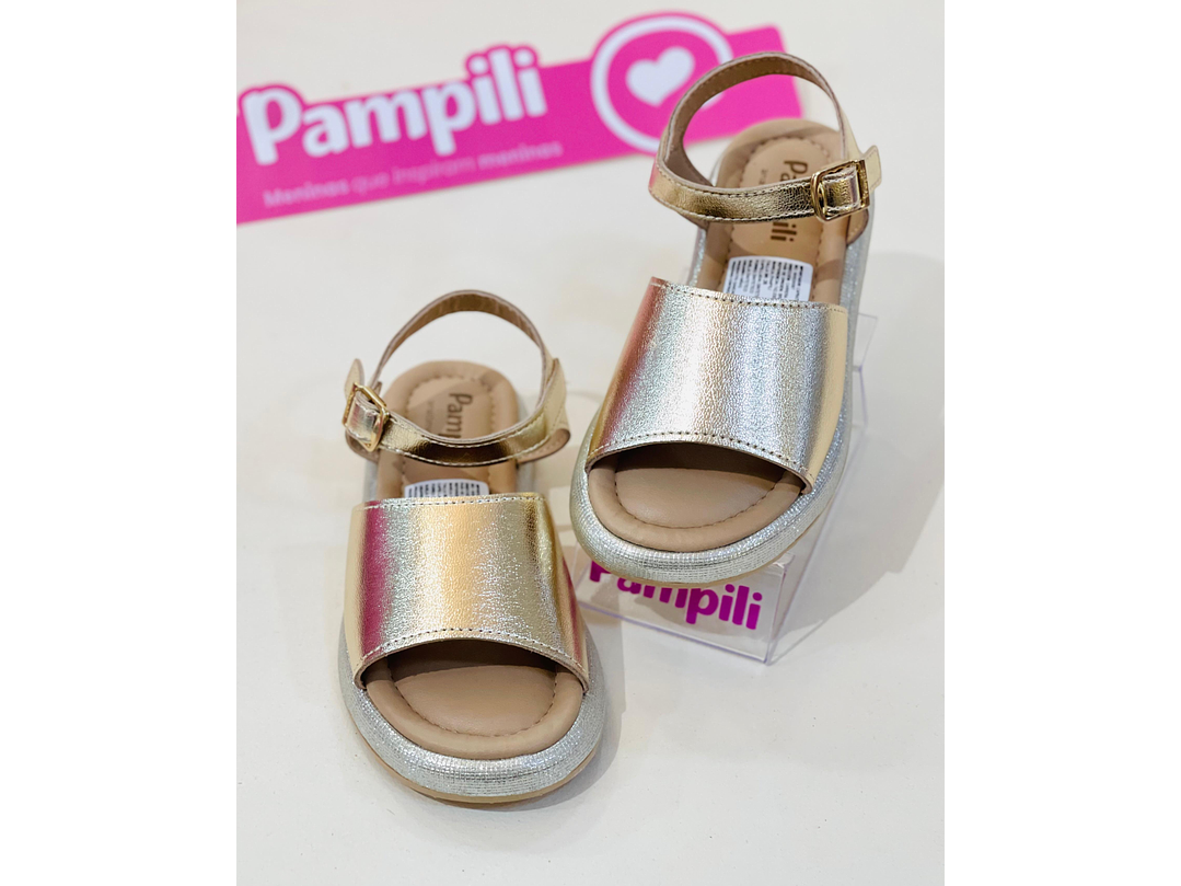Sandalia Pampili Dorado 1