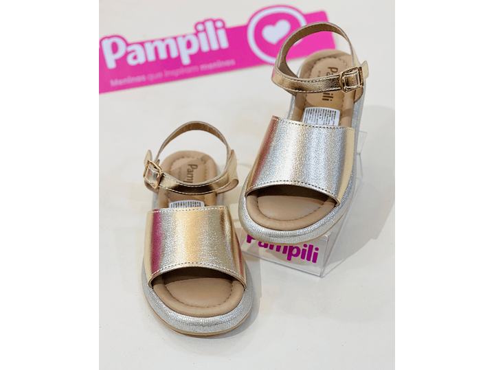 Sandalia Pampili Dorado 1
