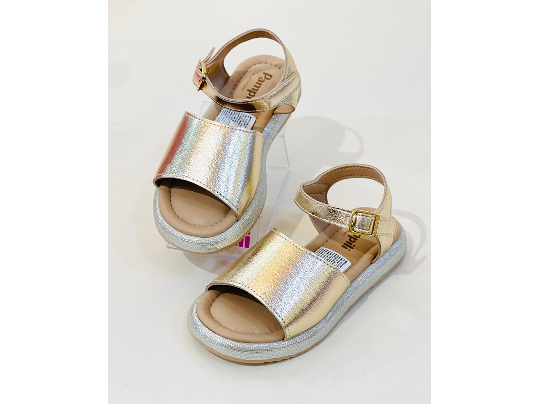 Sandalia Pampili Dorado 3