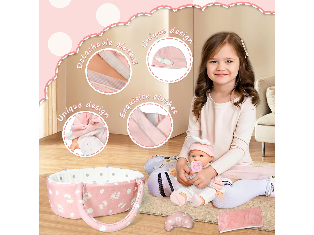 Juego De Muñecas De Bebé De 30CM 4