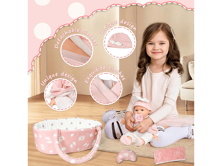 Juego De Muñecas De Bebé De 30CM 4