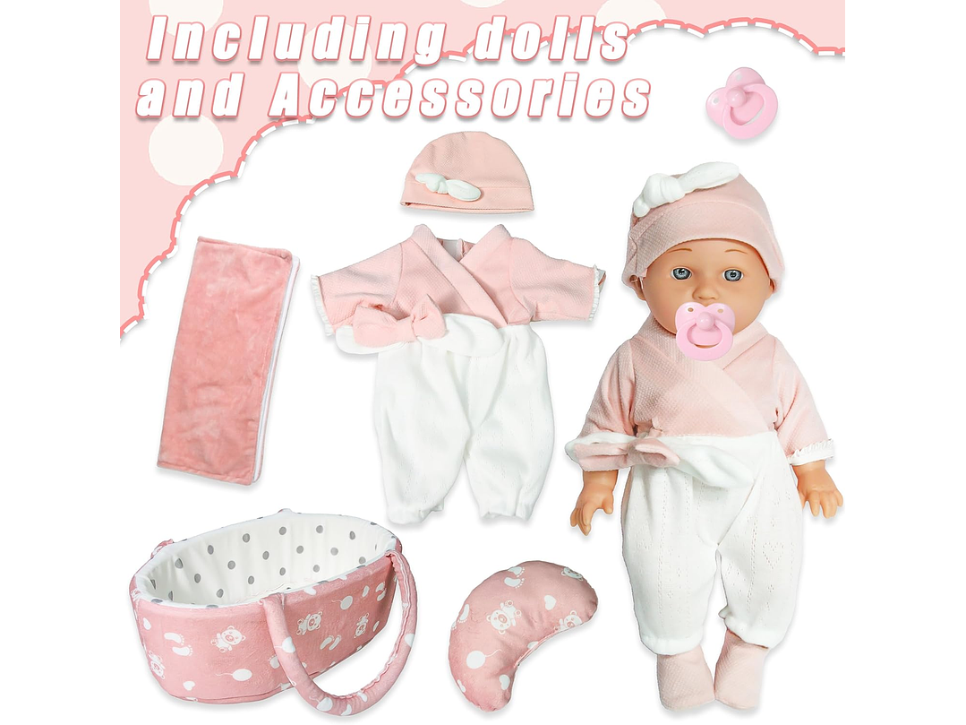 Juego De Muñecas De Bebé De 30CM 7