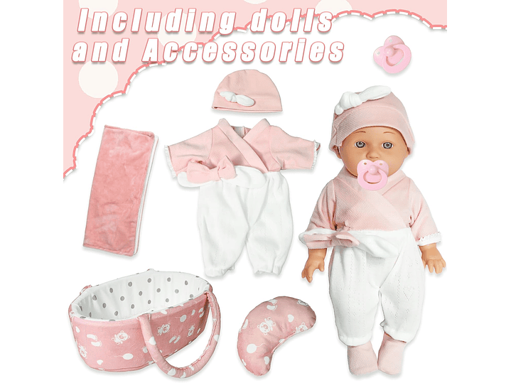 Juego De Muñecas De Bebé De 30CM 7