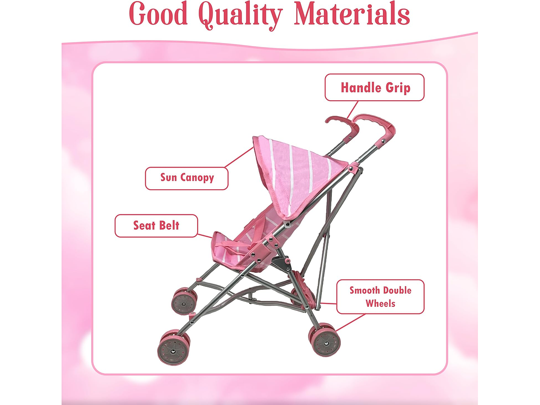 Muñeca De Bebé Con Juego De Coche 3