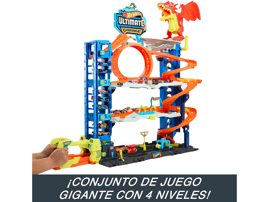  Hot Wheels - Juego de pista de garaje de ciudad Ultimate 4