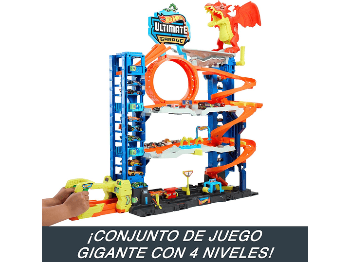  Hot Wheels - Juego de pista de garaje de ciudad Ultimate 4