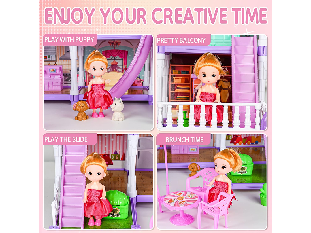 Casa De Muñecas Para Niñas 4