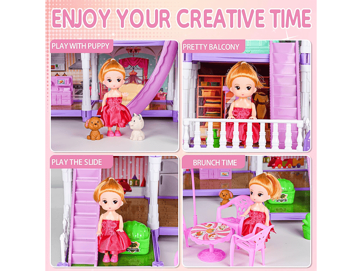 Casa De Muñecas Para Niñas 4