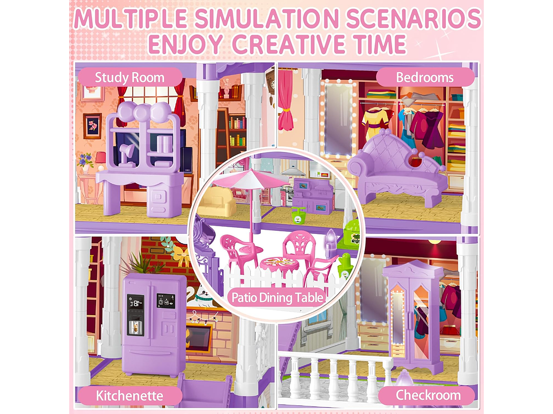 Casa De Muñecas Para Niñas 5