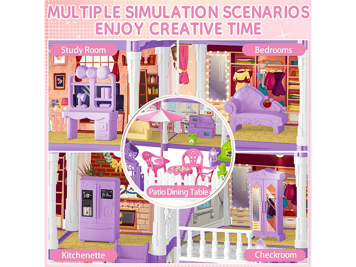 Casa De Muñecas Para Niñas 5