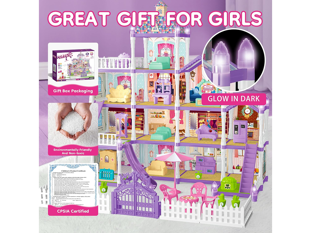 Casa De Muñecas Para Niñas 6