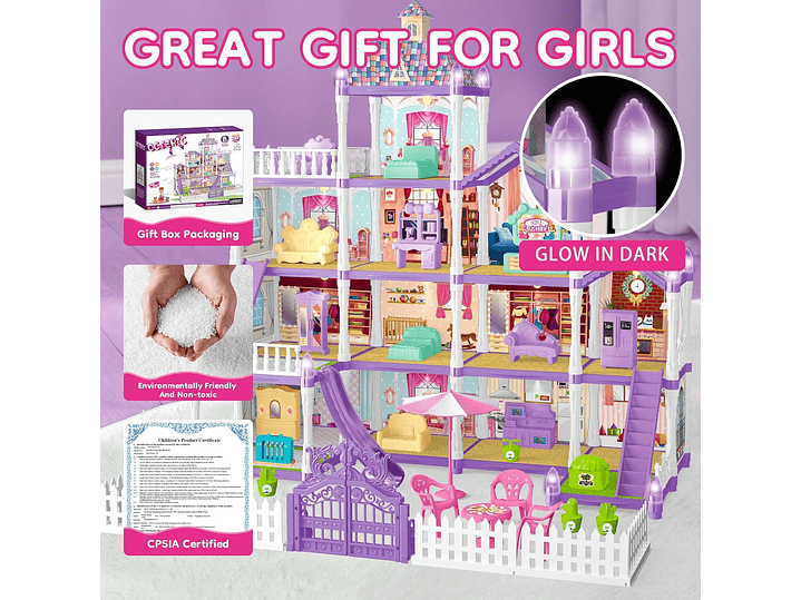 Casa De Muñecas Para Niñas 6