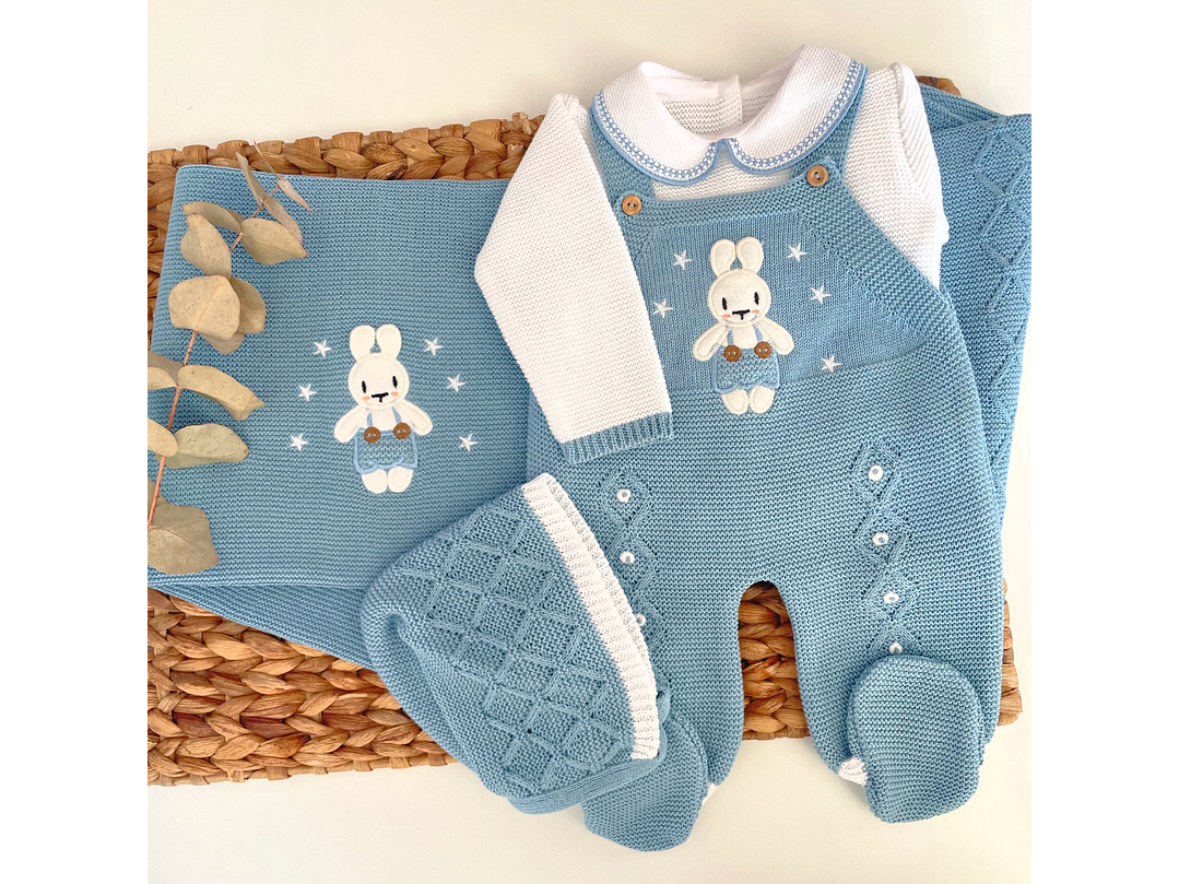 Set Primera Puesta Conejo Cobalto 1