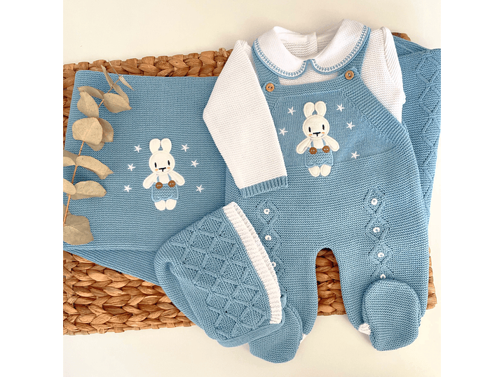 Set Primera Puesta Conejo Cobalto 1