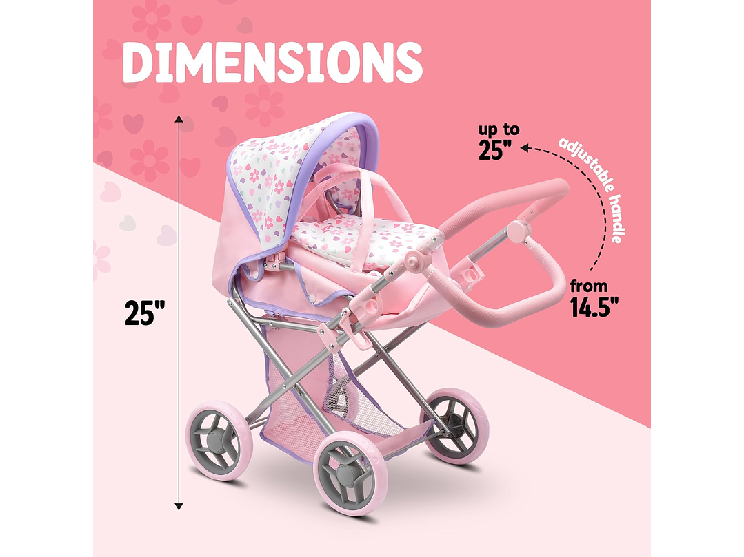 Juego Coche Moises De Muñeca 3