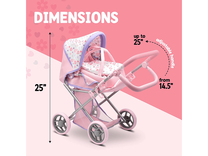 Juego Coche Moises De Muñeca 3