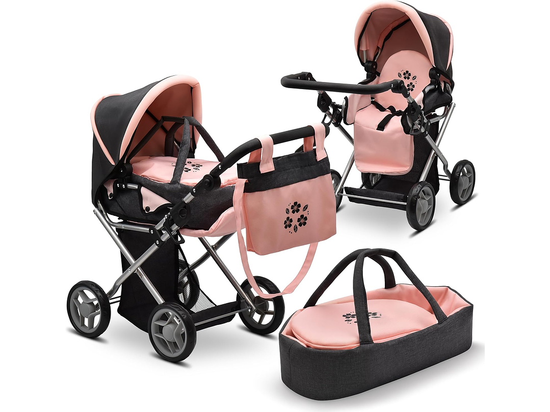 Juego Coche y Moises Para Muñeca 1