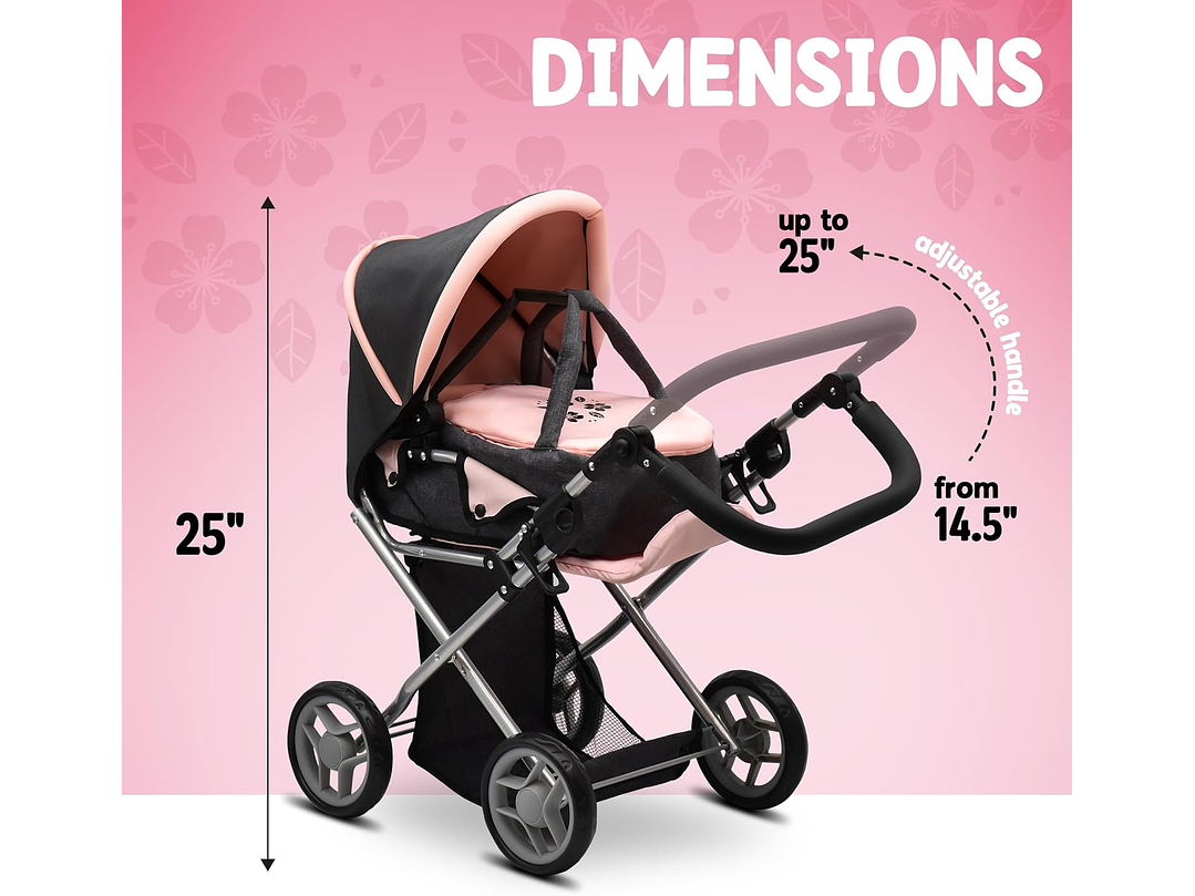 Juego Coche y Moises Para Muñeca 2