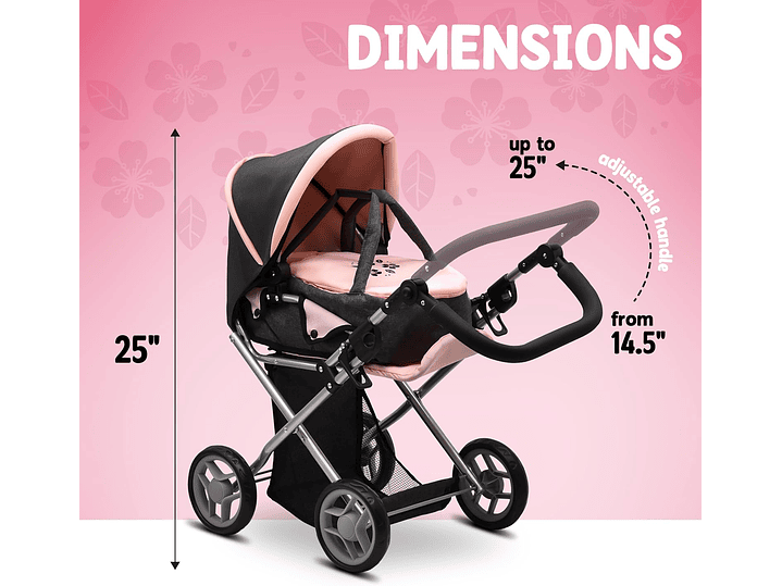 Juego Coche y Moises Para Muñeca 2