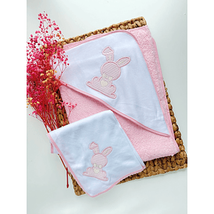 Set Toalla + Muselina Conejo Español