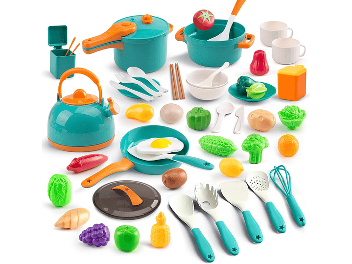 Juego de 60 piezas de mini accesorios de cocina para niños 1