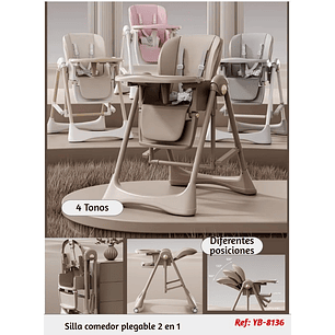 Silla Comedor Plegable 2 en 1