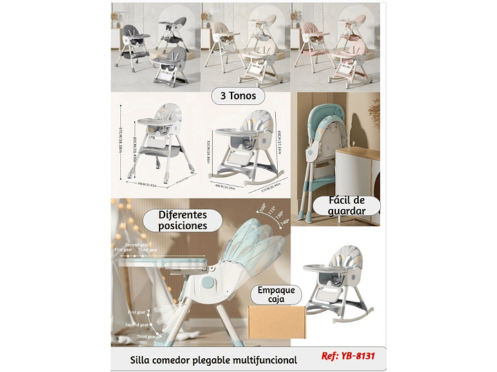 silla Comedor Plegable Multifuncional 1