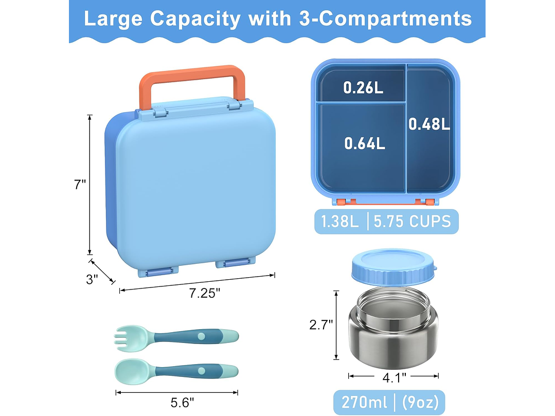  BEAQUEE Lonchera Bento  3