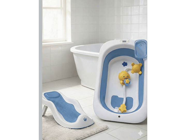 Kit Tina Plegable + Ducha Y Soporte 3
