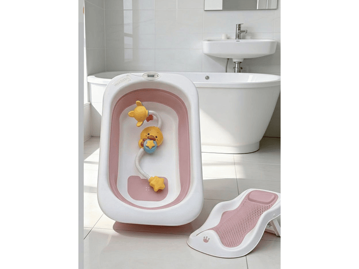 Kit Tina Plegable + Ducha Y Soporte 4