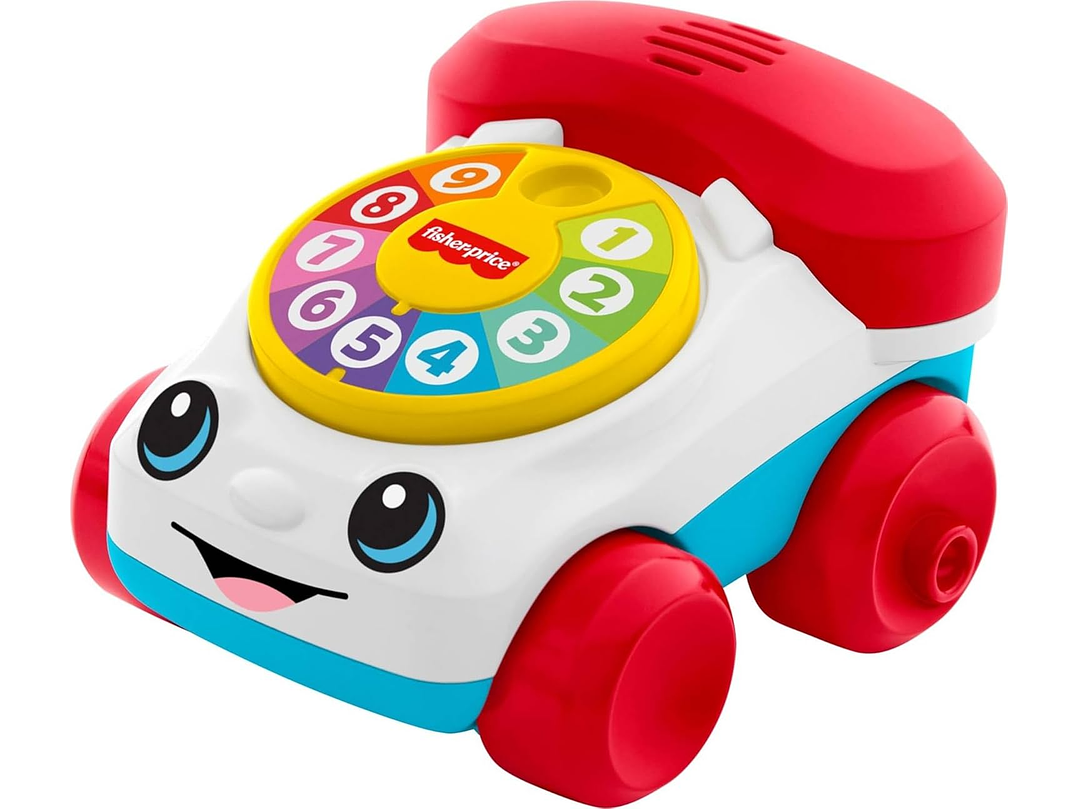 Fisher-Price Teléfono de juguete para bebé con vehículo que charla, 1