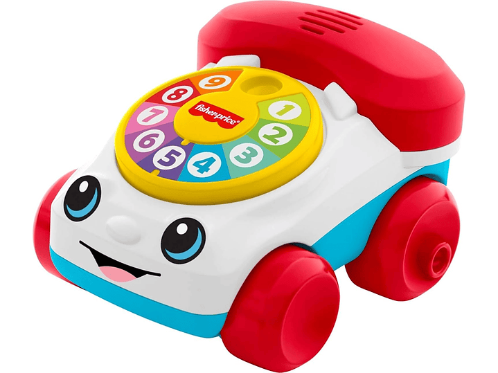 Fisher-Price Teléfono de juguete para bebé con vehículo que charla, 1